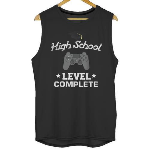 High School Graduation Shirt Video Gamer Nerd Geek Game Unisex Tank Top - Best Gift Smart