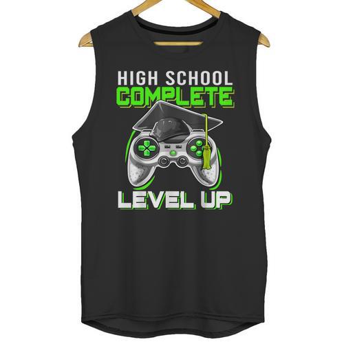 High School Level Complete Class Of 2024 Graduation Unisex Tank Top - Best Gift Smart
