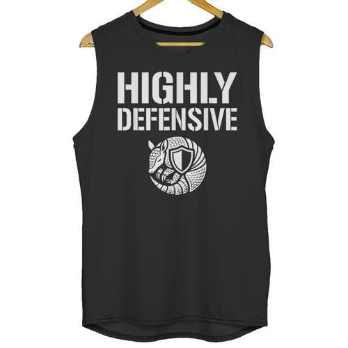 Highly Defensive Armadillo Shield Introvert Boundaries Unisex Tank Top - Raresse