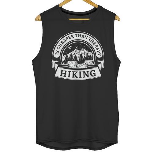 Hiking It's Cheaper Than A Therapy Introvert Shirt Unisex Tank Top - Raresse