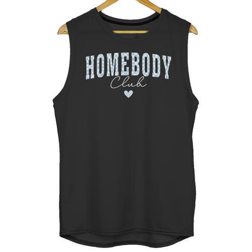 Homebody Club Checkerboard Introvert Self Growth Work Home Unisex Tank Top - Raresse