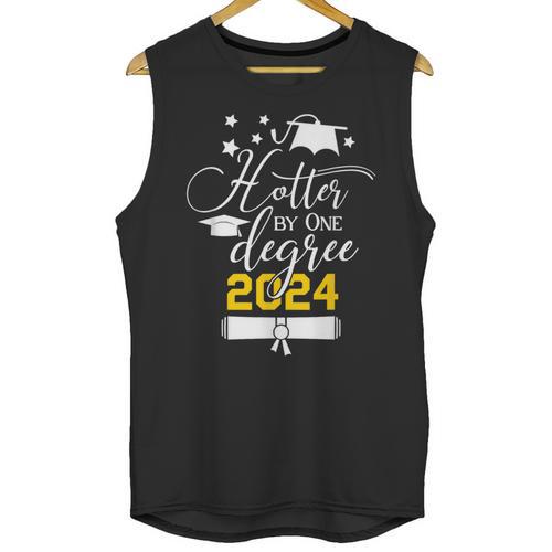 Hotter By One Degree Senior 2024 Class Of 2024 Graduation Unisex Tank Top - Best Gift Smart