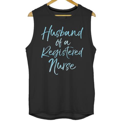 Husband Of a Registered Nurse Shirt Cute RN Graduation Shirt Unisex Tank Top - Best Gift Smart