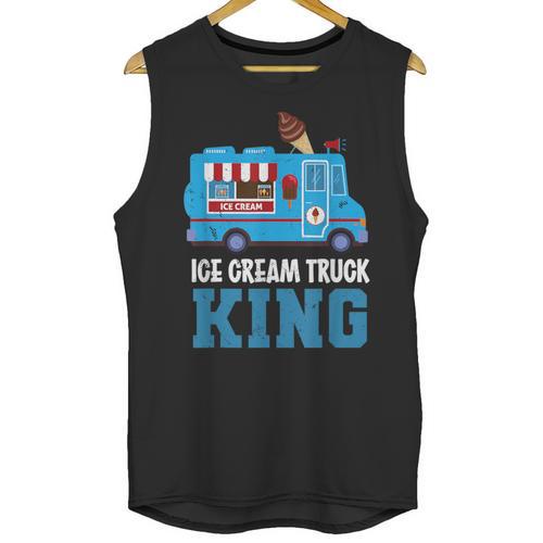 Ice Cream Truck King Nostalgia Summer Ice Cream Truck Driver Unisex Tank Top - Figerry