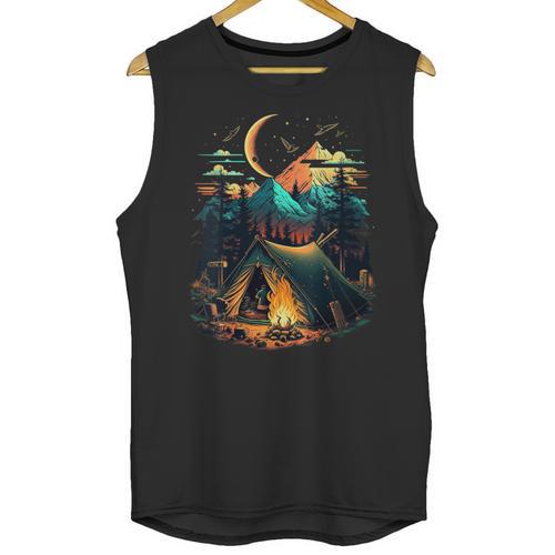 Id Rather Be Camping Great Outdoors Love Glamping Introvert Unisex Tank Top - Raresse