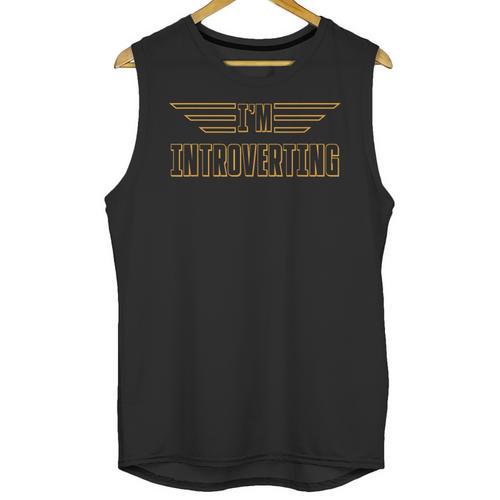 I'm Introverting I Introvert Unisex Tank Top - Raresse