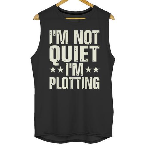 I'm Not Quiet I'm Plotting I Introvert Unisex Tank Top - Raresse