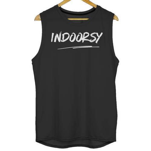 Indoorsy For Men Women Adult Introvert Matching Unisex Tank Top - Raresse