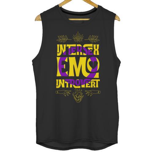 Intersex Emo Introvert Pride Trendy Mystic Teen Goth Style Unisex Tank Top - Raresse