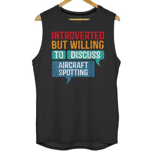 Introvert Aircraft Spotting Lovers Men & Women Unisex Tank Top - Raresse