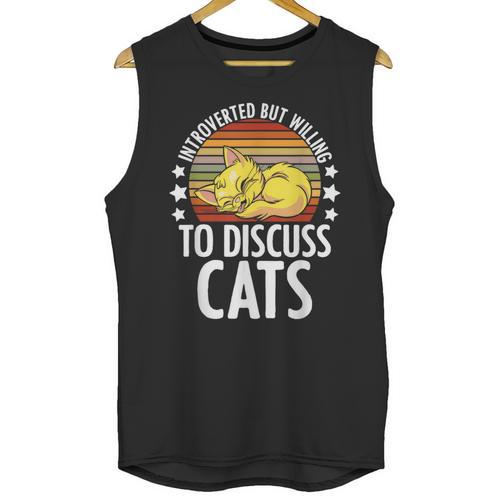 Introvert Cat Kitten Quote For Feline Whisperer Unisex Tank Top - Raresse