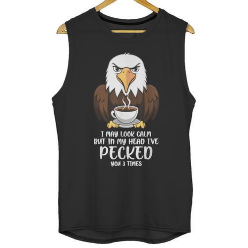Introvert Eagle And Coffee Lovers Unisex Tank Top - Raresse