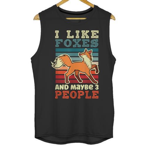 Introvert Fox Animal Lover Saying Loner Antisocial Unisex Tank Top - Raresse