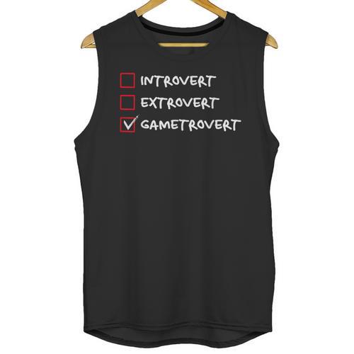Introvert Gamer Gametrovert Video Game Lover 2025 Unisex Tank Top - Raresse