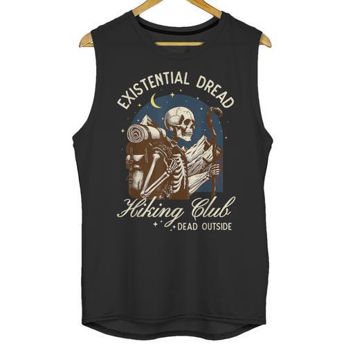 Introvert Hiking Club Antisocial Overthinking Anxiety Unisex Tank Top - Raresse