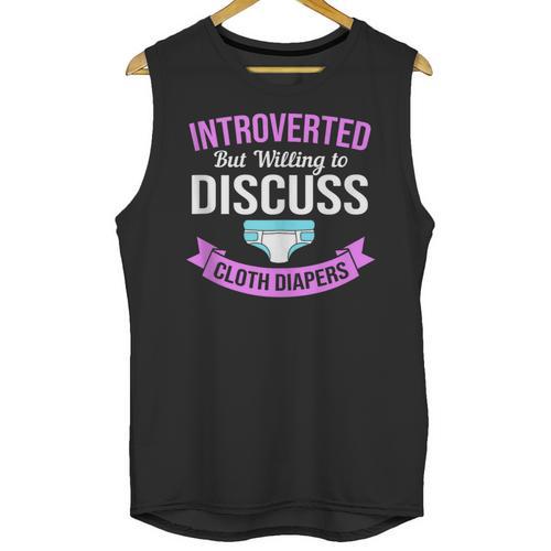 Introvert Hippie Mom Cloth Diapers Crunchy Mama Unisex Tank Top - Raresse