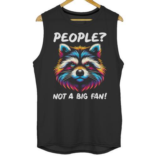 Introvert Raccoon Sarcasm Anti Social Unisex Tank Top - Raresse
