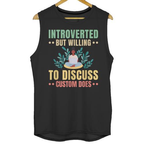 Introvert Saying Antisocial Sarcasm Introverts Unisex Tank Top - Raresse