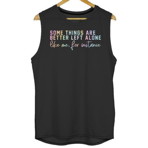 Introvert Some Things Are Better Left Alone Tie Dye Unisex Tank Top - Raresse