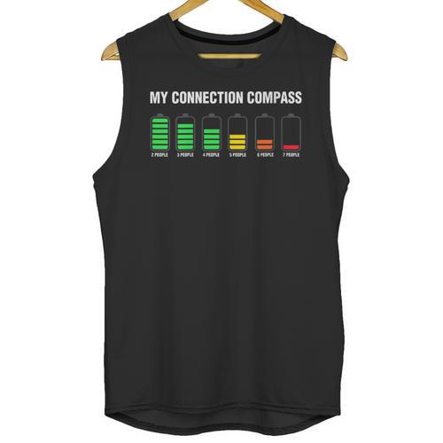 Introvert Tired Battery Unisex Tank Top - Raresse