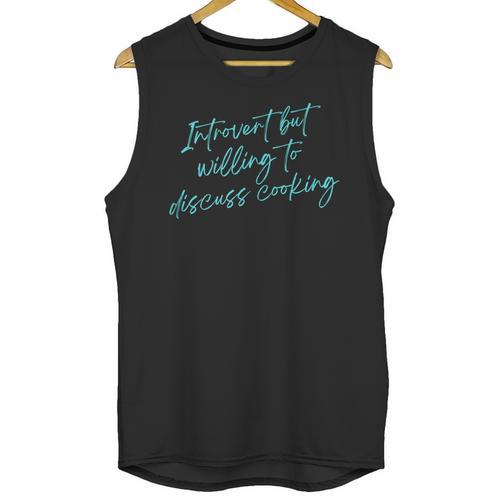 Introvert But Willing To Discuss Cooking Unisex Tank Top - Raresse