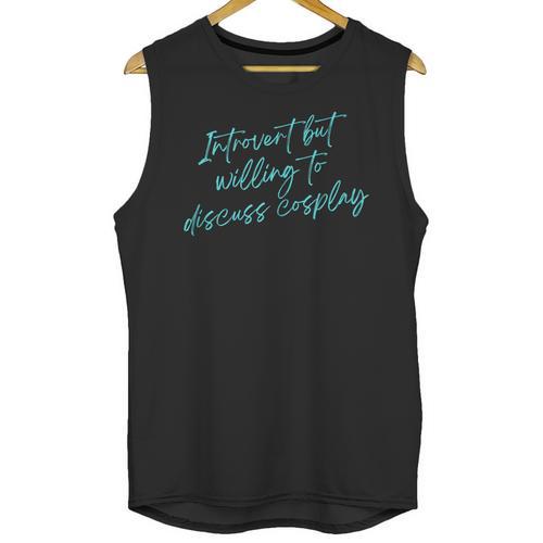 Introvert But Willing To Discuss Cosplay Unisex Tank Top - Raresse