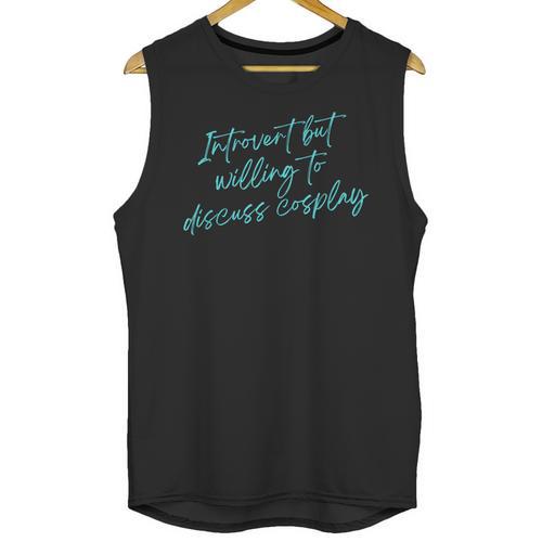 Introvert But Willing To Discuss Cosplay Unisex Tank Top - Raresse