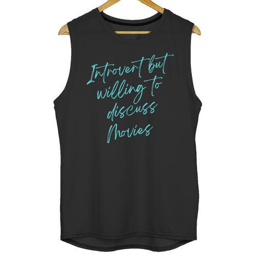 Introvert But Willing To Discuss Movies Unisex Tank Top - Raresse