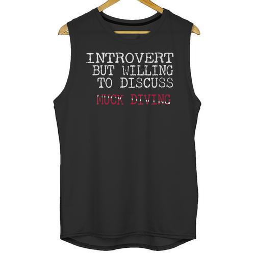 Introvert But Willing To Discuss Muck Scuba Diving Unisex Tank Top - Raresse