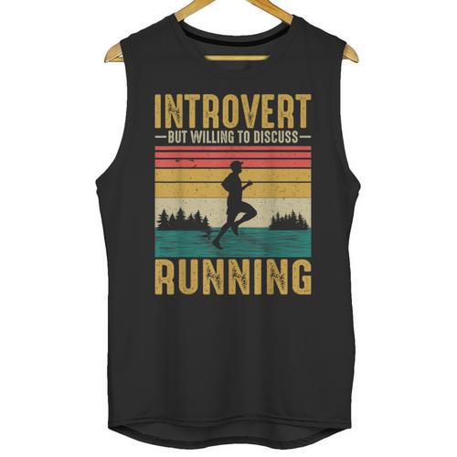 Introvert But Willing To Discuss Running Unisex Tank Top - Raresse