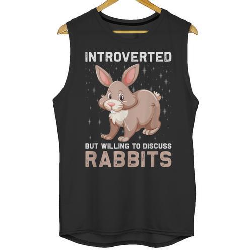 Introverted Rabbits Bunny Lover Rabbit Introvert Unisex Tank Top - Raresse