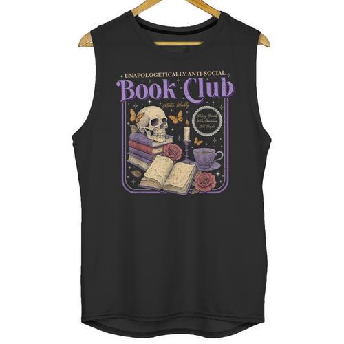 Introverted Romance Unapologetically Anti-Social Book Club Unisex Tank Top - Raresse