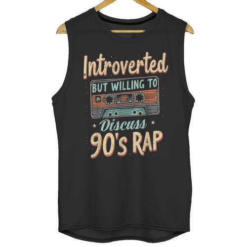 Introverted But Willing To Discuss 90s Rap Unisex Tank Top - Raresse
