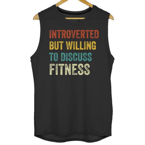 Introverted But Willing To Discuss Fitness Hobby Unisex Tank Top - Raresse