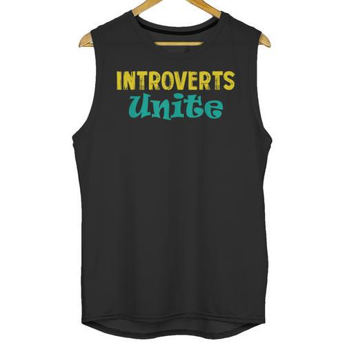 Introverts Unite I Introvert Unisex Tank Top - Raresse