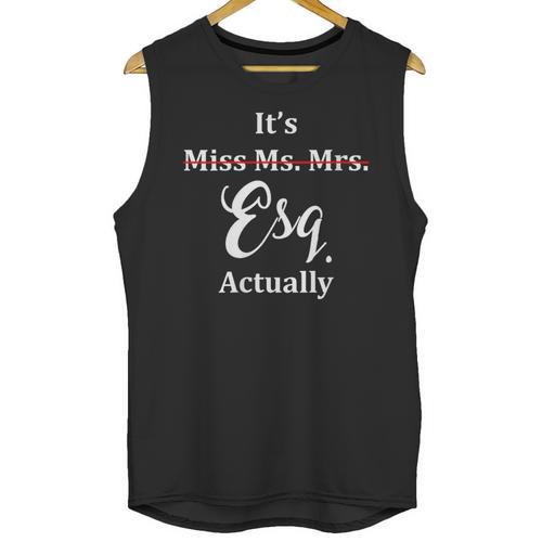 Its Esq Actually Female Lawyer Graduation Pass The Bar Exam Unisex Tank Top - Best Gift Smart