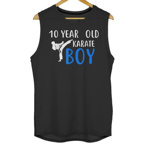 Karate Boy 10 Year Old Kids Shirt Graduation Unisex Tank Top - Best Gift Smart