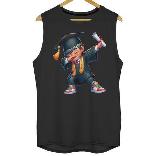 Kids Boys Grad Dabbing Graduation Class Of 2025 Unisex Tank Top - Best Gift Smart