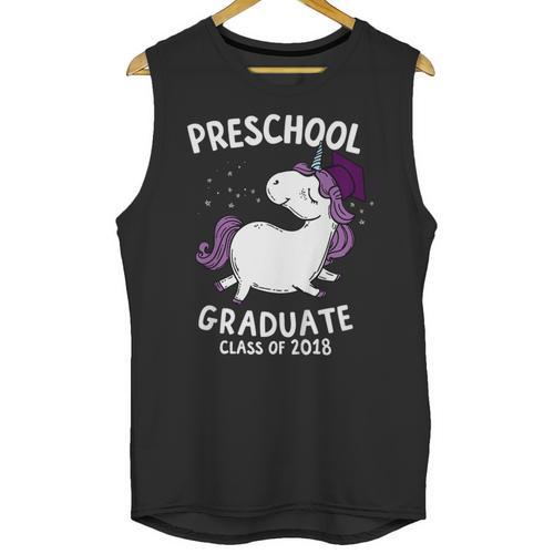 Kids Class Of 2018 Unicorn Preschool Graduation For Girls Unisex Tank Top - Best Gift Smart