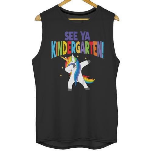 Kids Dabbing Unicorn Kindergarten Graduation See Ya Unisex Tank Top - Best Gift Smart