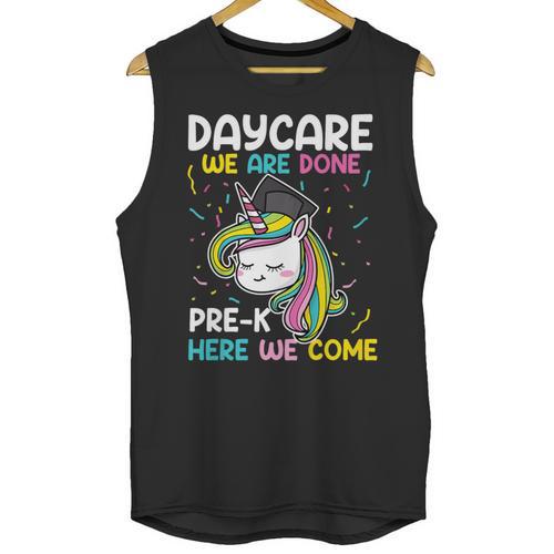 Kids Daycare Graduation Unicorn Last Day Of School Kids Unisex Tank Top - Best Gift Smart