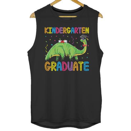 Kids Kindergarten Graduate Dinosaur Kindergarten Graduation Unisex Tank Top - Best Gift Smart