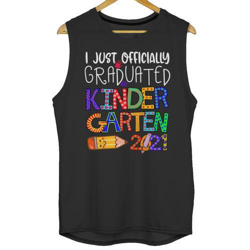 Kids Kindergarten Graduation Class Of 2021 Shirt I Just Graduated Unisex Tank Top - Best Gift Smart