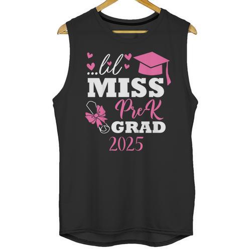 Kids Little Miss Pre-K Grad Preschool Prek Graduation 2025 Unisex Tank Top - Best Gift Smart