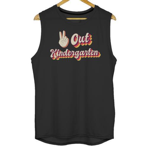 Kids Peace Out Kindergarten Graduation Kindergarten Graduate Unisex Tank Top - Best Gift Smart