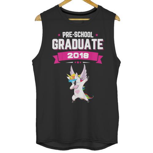 Kids Preschool Graduate 2018 Unicorn Dab Graduation Pre-K TShirt Unisex Tank Top - Best Gift Smart