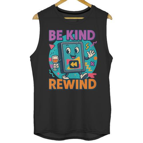 Be Kind Rewind 90s VHS Nostalgia Retro Unisex Tank Top - Figerry