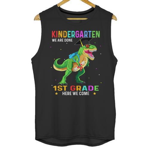 Kindergarten Graduation 1st Here We Come Class 2023 Dinosaur Unisex Tank Top - Best Gift Smart