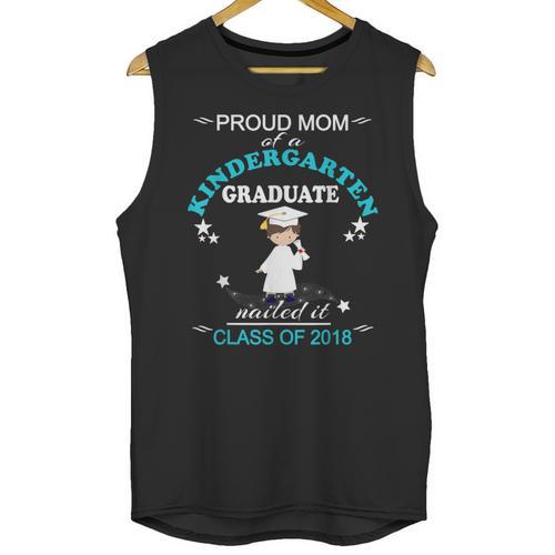 Kindergarten Graduation Shirts 2018-Proud Mom Tee Unisex Tank Top - Best Gift Smart