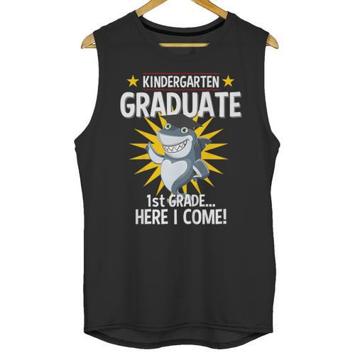 Kindergarten Graduation Shirts 2019 Shark Grad Toddler Unisex Tank Top - Best Gift Smart
